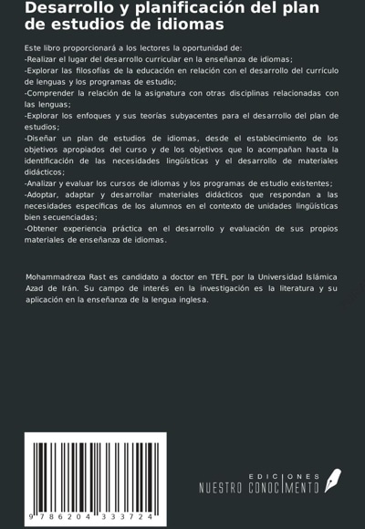 Desarrollo y planificación del plan de estudios de idiomas